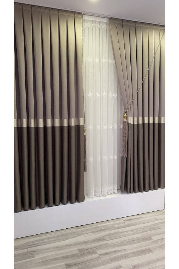 Panel Curtain Cappuccino Ecru (Single Panel) - 10