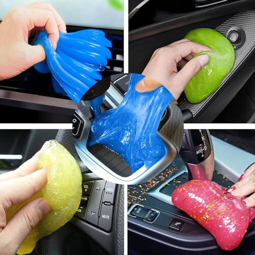 Paobteiy Car Cleaning Gel, 2023 Car Accessories for Women and Man, 5-Pack Car Cleaning Supplies, Universal Car Detailing Kit, Auto Car Cleaning Kit Car Interior Cleaner for PC Tablet Laptop (5) - 1