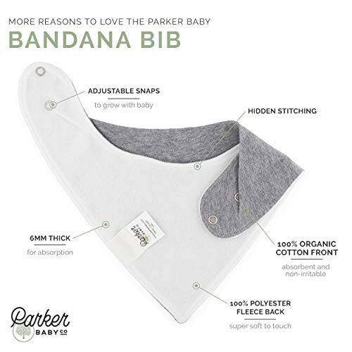 Parker Bebek Bandana Salya Önlüğü 4'lü Paket Bebek Önlüğü Erkek, Kız, Unisex - 1