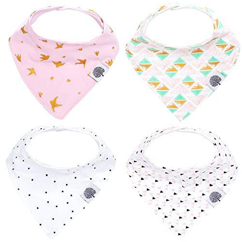 Parker Bebek Bandana Salya Önlüğü 4'lü Paket Bebek Önlüğü Erkek, Kız, Unisex - 2