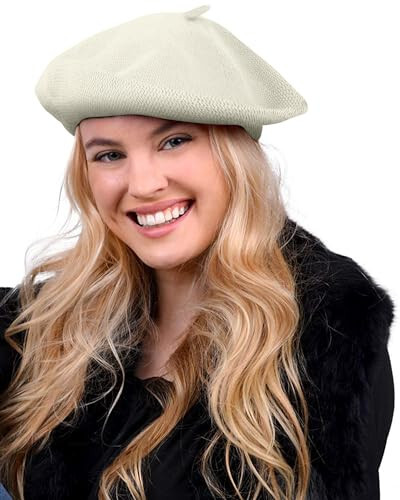 Parquet Cotton French Beret Hat for Women Casual and Chic - 3