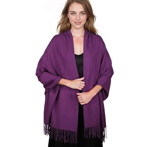 Pashmina Shawl Wraps for Women Large Winter Scarf Soft Shawls and Wraps for Evening Dresses Shawl for Wedding - 2