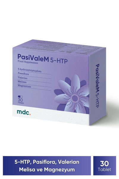 Pasivalem 5-htp Takviye Edici Gıda 30 Tablet (5-HTP, PASİFLORA, VALERİAN, MELİSA, MAGNEZYUM) - 8