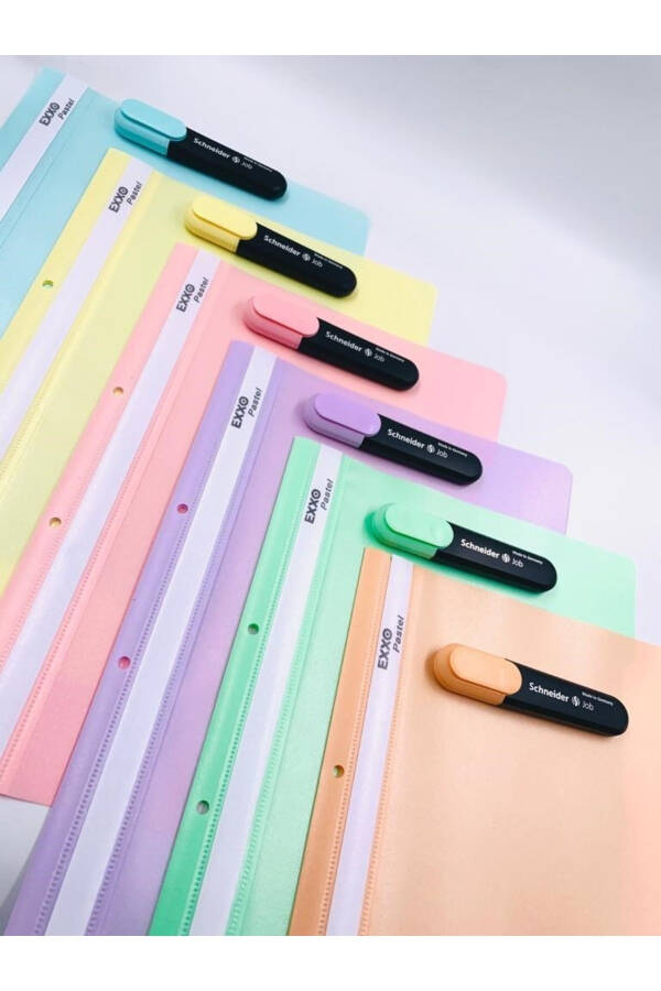 Pastel Colors 6-Piece Wire Folder Ultra Quality - 1