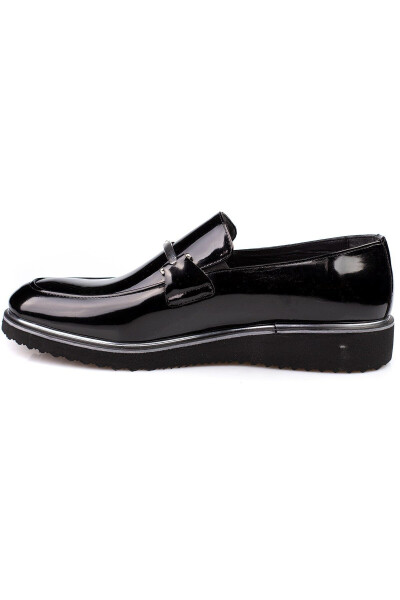 Patent Leather and Matte Black Classic Men's Shoes Suitable for Groom's Suit and Suit - 5