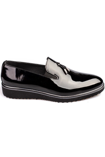 Patent Leather Black Men's Shoes for Suits and Wedding Suits - 3