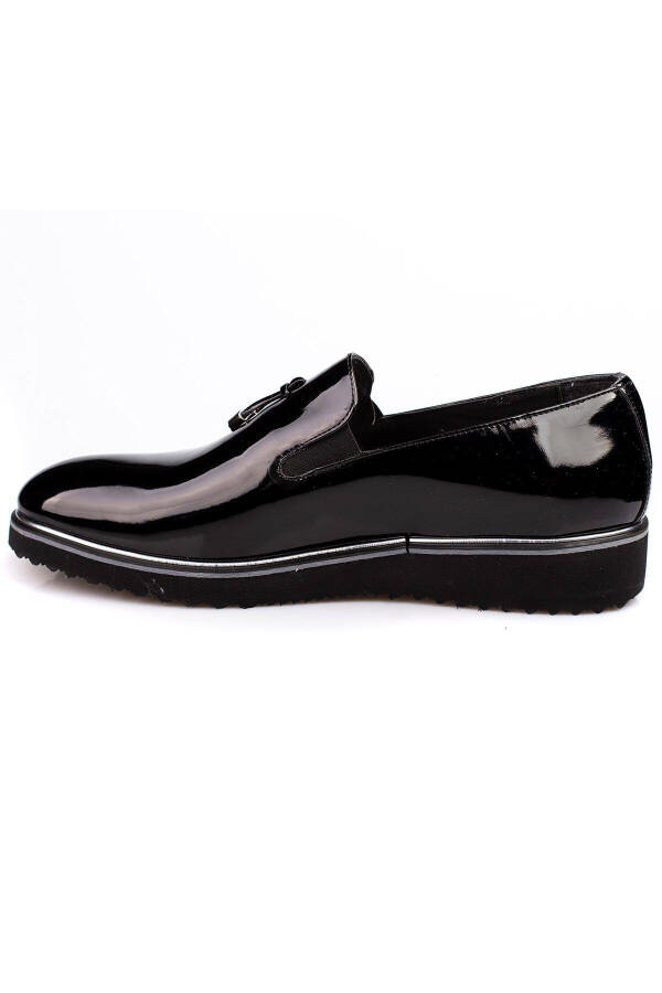 Patent Leather Black Men's Shoes for Suits and Wedding Suits - 6