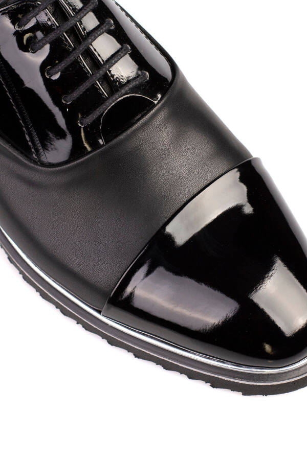 Patent Leather, High Heel, Classic, Groom, Suit Dress Shoes for Men - 4