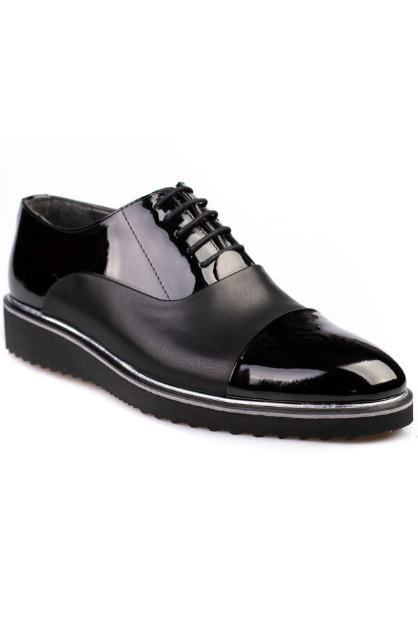 Patent Leather, High Heel, Classic, Groom, Suit Dress Shoes for Men - 5