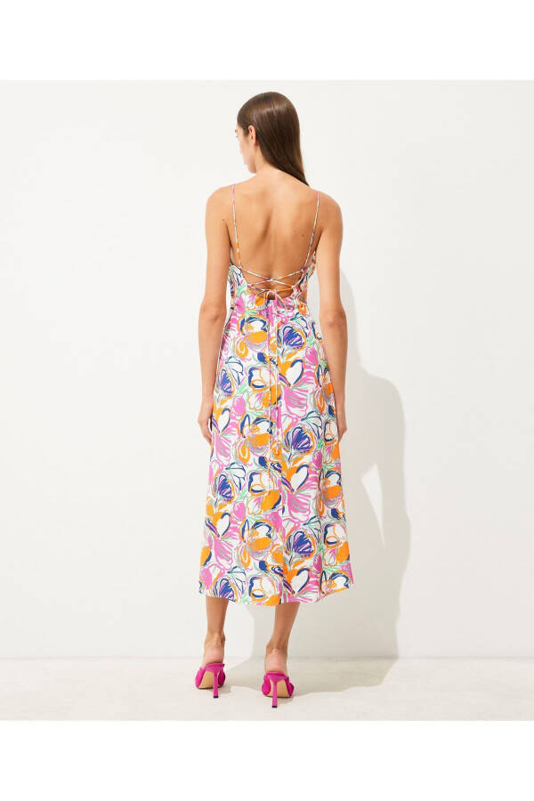 Pattern mix halter dress - 6