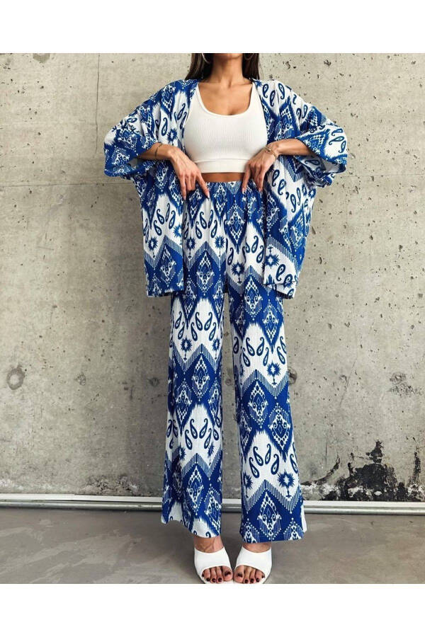 Patterned Kimono Set - 6