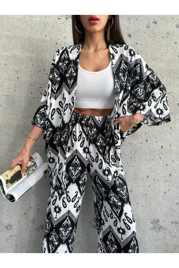 Patterned Kimono Set - 6