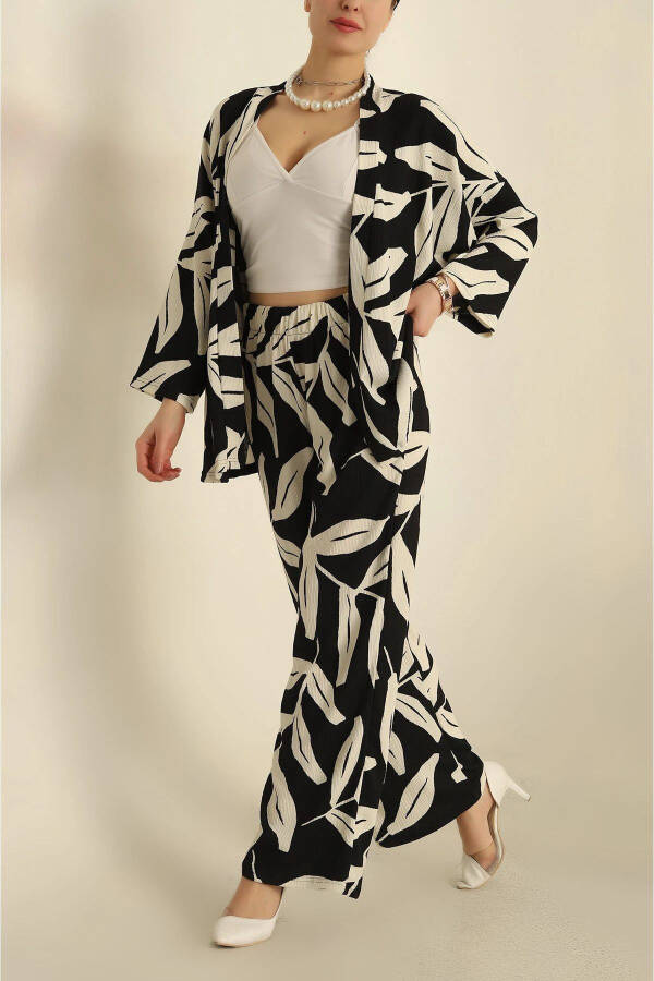 Patterned Kimono Set - 7