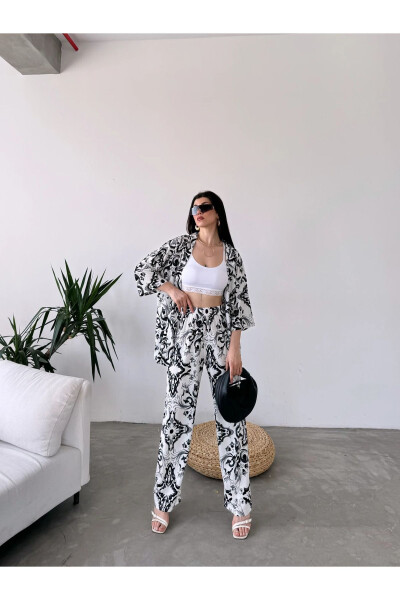 Patterned Kimono Set - 1