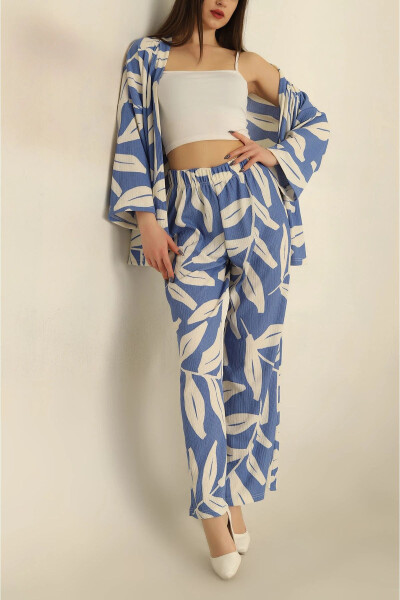 Patterned Kimono Set - 9