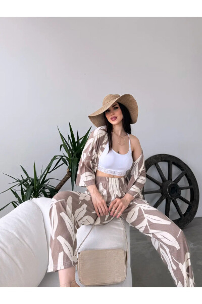 Patterned Kimono Set - 1