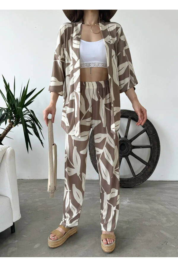 Patterned Kimono Set - 3