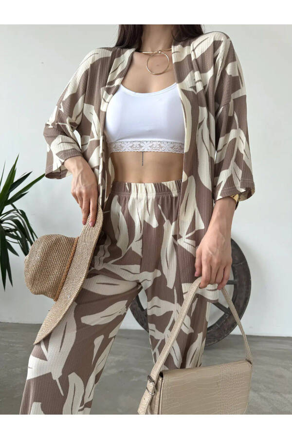 Patterned Kimono Set - 4