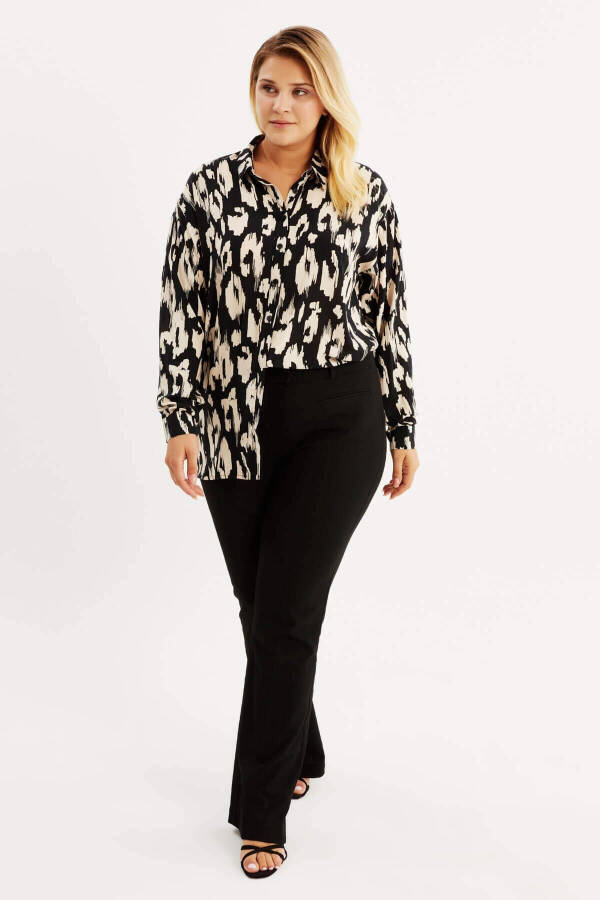 Patterned Long-Sleeved Shirt - 4