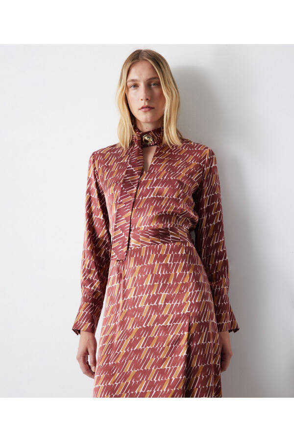 Patterned midi dress - 20