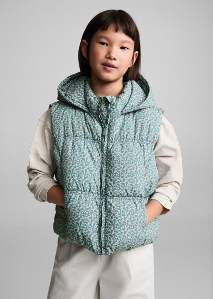 Patterned quilted vest (Pastel Green) - 15