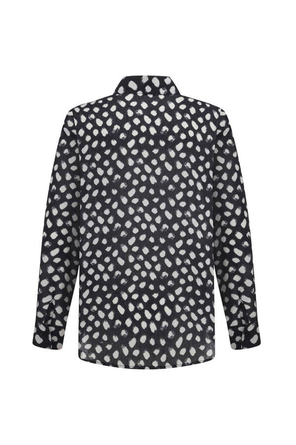 Patterned Relaxed Fit Shirt Black - 10