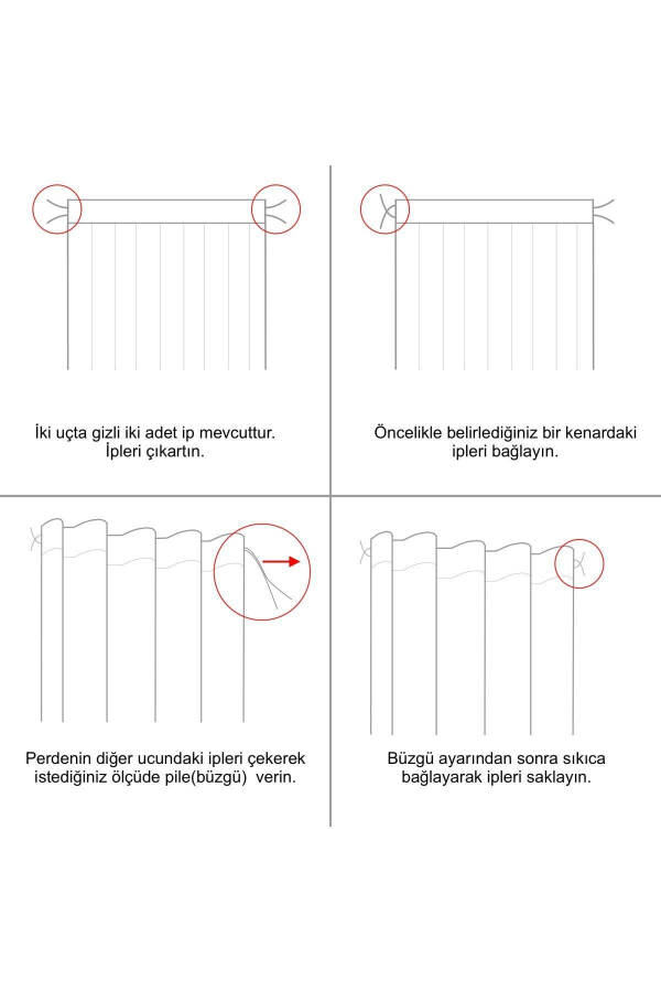 Paxta matolari bilan qoplangan ekstra keng burmalar bilan bezatilgan chaqaloq pushti rangi yuqori sifatli fon pardasi, bir qanotli - 5