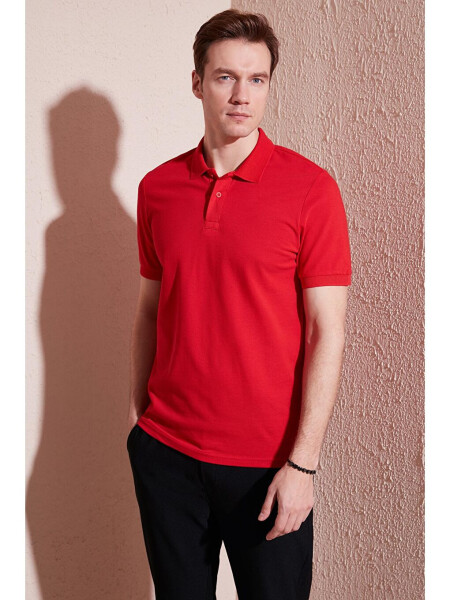 Paxta Regular Fit tugmachali Polo yoqasi T ko'ylak 5902739 - 2