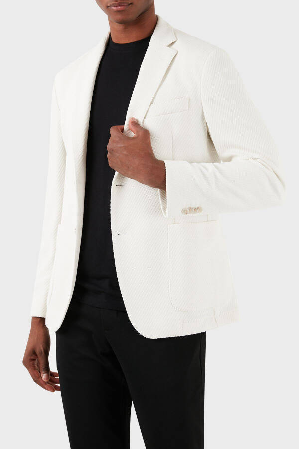 Paxta Slim Fit Blazer Ko'ylagi Erkaklar KO'YLAGI 50510343 100 - 3