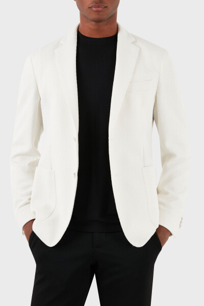 Paxta Slim Fit Blazer Ko'ylagi Erkaklar KO'YLAGI 50510343 100 - 4