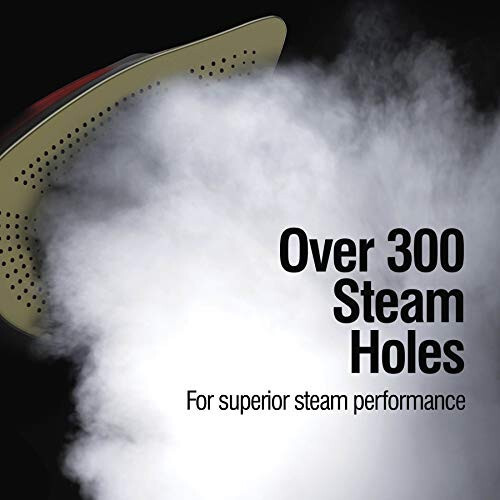 <p>CHI Steam Iron for Clothes with 300+ Holes for Powerful Steaming, Temperature Guide Dial, 1700 Watts, XL 10’ Cord, 3-Way Auto Shutoff, Titanium Infused Ceramic Soleplate, Silver</p> - 2