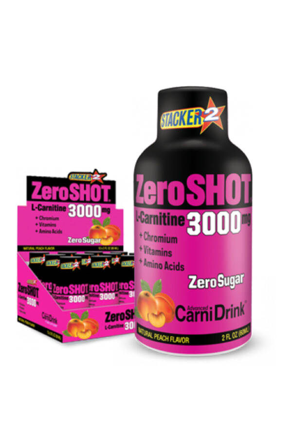 Peach Flavored L-Carnitine 12×60 ml 3000 Mg L-Carnitine - 1