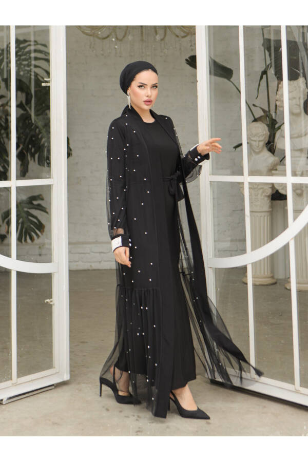 Pearl Double Abaya Set - 6