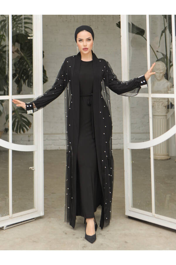 Pearl Double Abaya Set - 8