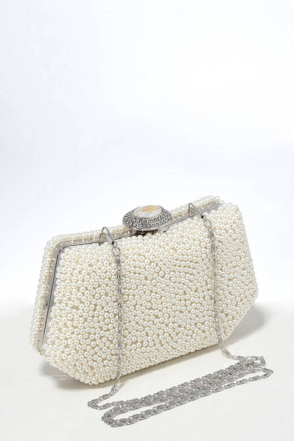 Pearl Evening Bag Mother-of-Pearl Bridal Clutch Evening Bag Party Bag Portfolio Clutch - 3