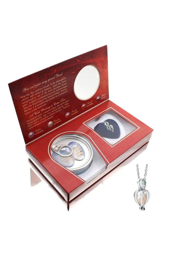 Pearl Necklace Real Oyster Inside Pearl Stone Necklace Anniversary Girlfriend Lover Birthday Gift - 3