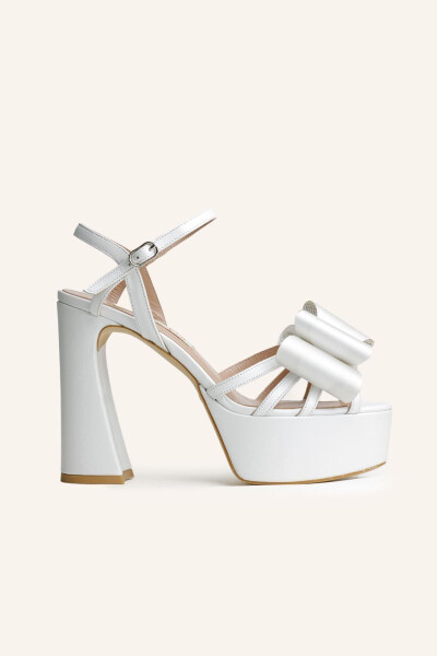 Pearl Petra Platform Heeled Bridal Shoes - 13