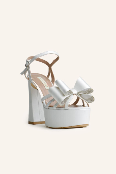 Pearl Petra Platform Heeled Bridal Shoes - 14