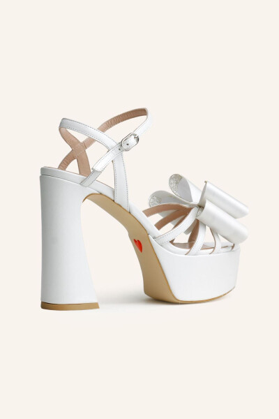 Pearl Petra Platform Heeled Bridal Shoes - 16