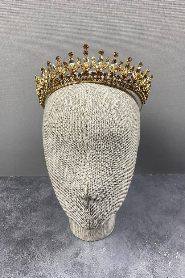 Pedro Stone Bridal Henna Crown - 24