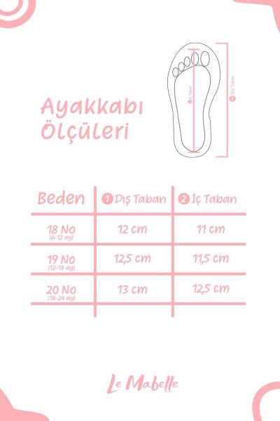 Pembe Pullu Fiyonklu Deri Kız Bebek Makosen - 2