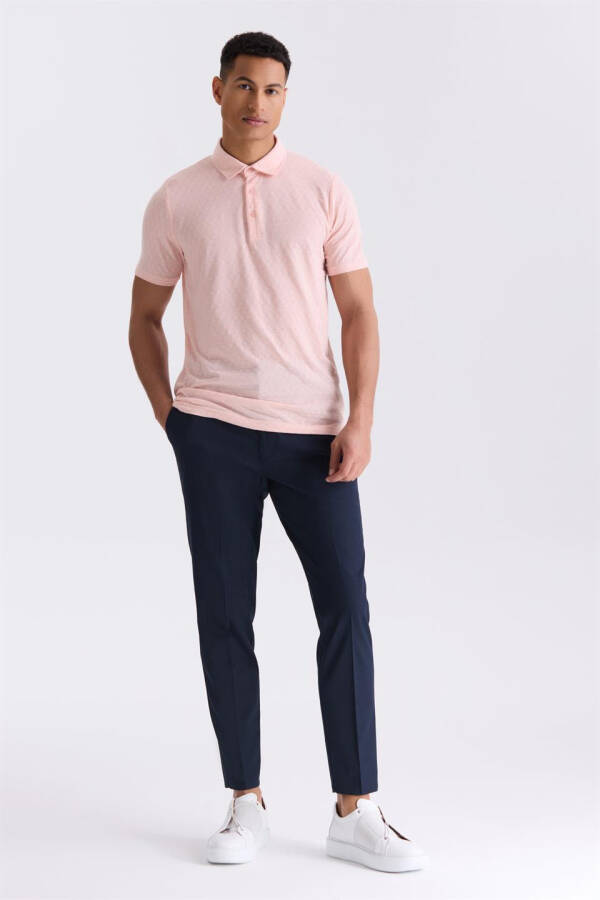 Pembe Slim Fit Polo Yaka T-Shirt - 2