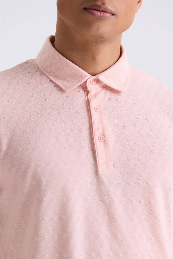 Pembe Slim Fit Polo Yaka T-Shirt - 3