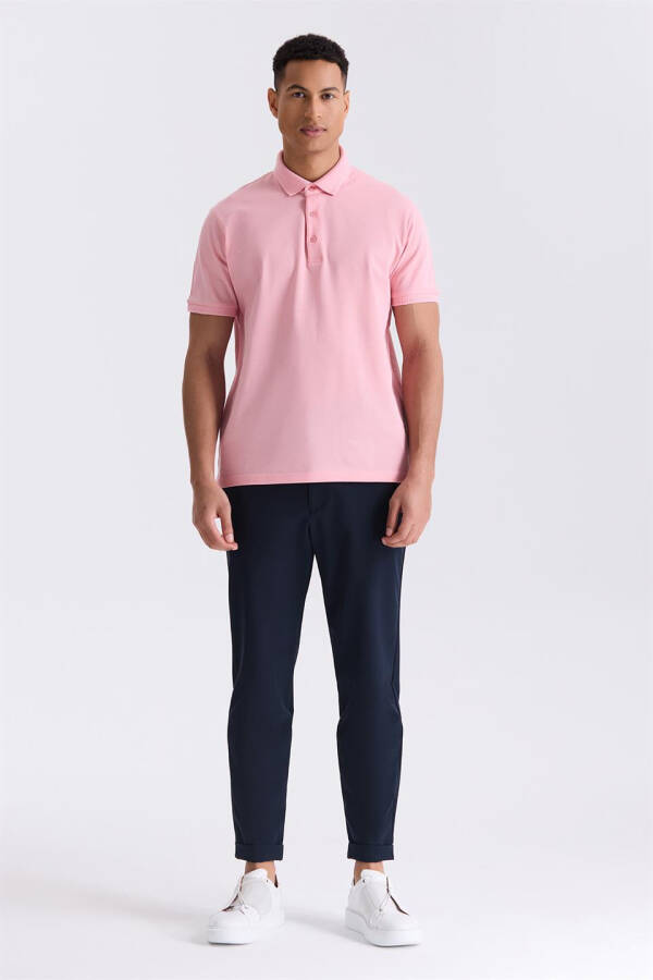 Pembe Slim Fit Polo Yaka T-shirt - 2