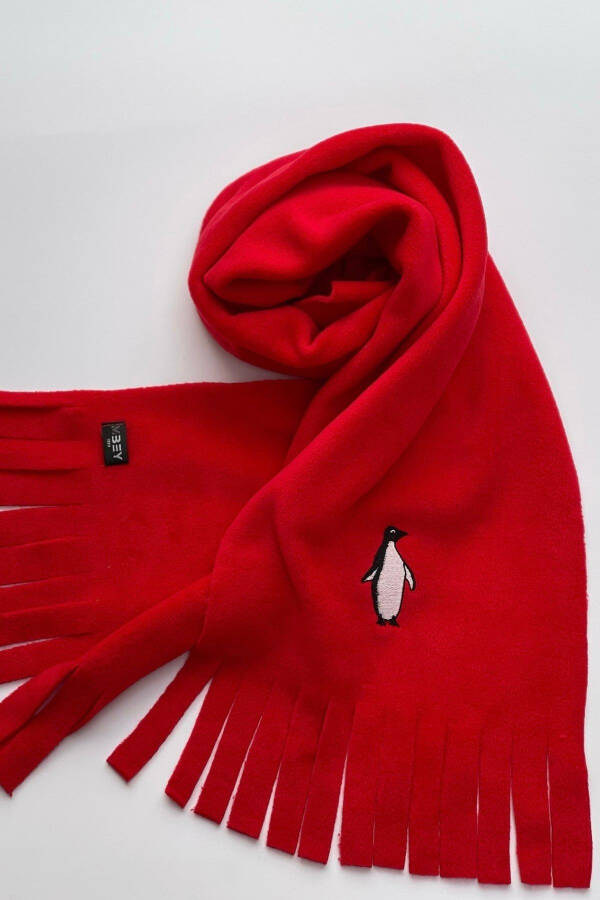 Penguin Embroidered Scarf - 1