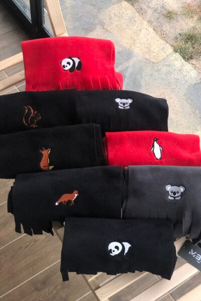 Penguin Embroidered Scarf - 3