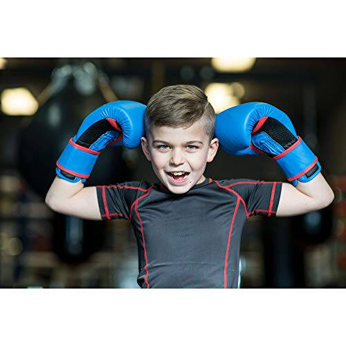 Перчатки для тренировок Everlast Prospect Youth, синий, красный - 3