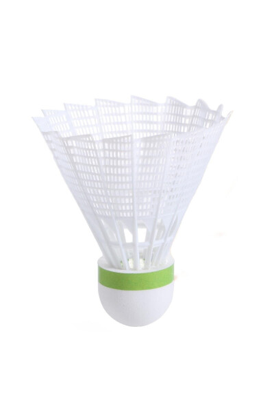 Perfly Plastic Badminton Shuttlecock - Medium Size - 6 Pack - White - Psc 100 - 20