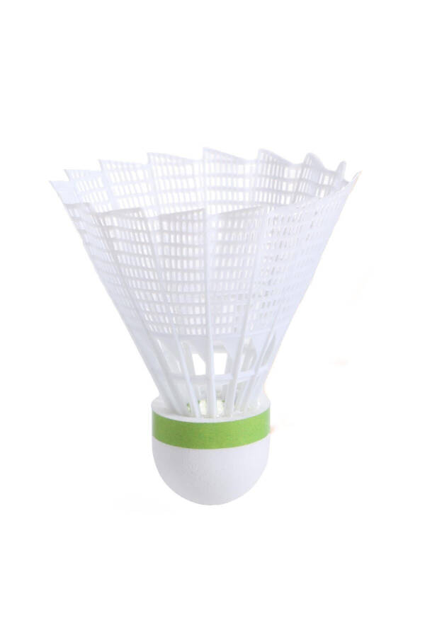 Perfly Plastic Badminton Shuttlecock - Medium Size - 6 Pack - White - Psc 100 - 12