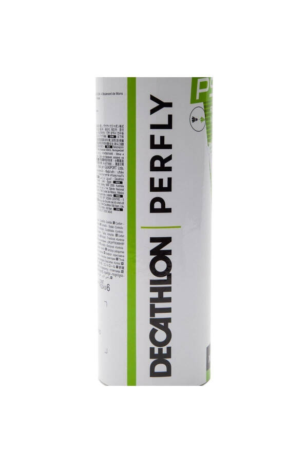 Perfly Plastik Badminton To'pi - O'rta Hajm - 6 ta To'p - Oq - Psc 100 - 22